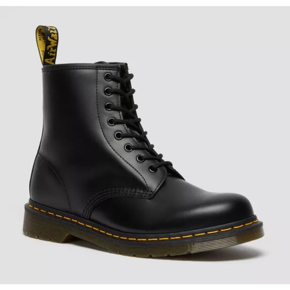 Dr. Marten's Airwair Clemency Boots Womens Size 9 Black Smooth Leather Lace Up